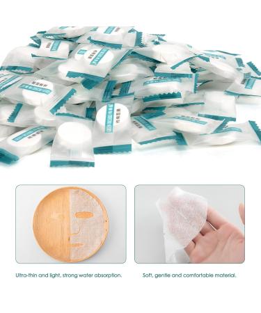 100PCS Cotton Compressed Facial Mask Sheets - DIY Skin Care for Home & Travel | Disposable Individually Packaged Masks - Buy Online on GoSupps.com