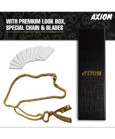 Buy Axiom Professional Straight Razor Kit - 30 Derby Blades Stainless Steel Shavette for Smooth Shaving | Perfect Gift for Men & Salons - International Shipping Available - Buy Online on GoSupps.com