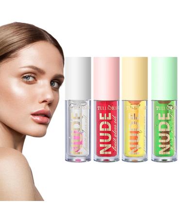 Hongjingda Fruit Oil - Women's Lipstick - Color Changing - Moisturizing Lip Oil for Dry Lips - Fruit-Flavored Lipstick for Women Hongjingda