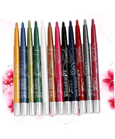 Healeved Lot De 12 Stylos Fard Paupi res Waterproof Rotation Automatique Couleurs Vari es Texture Lisse Ensemble Cosm tique Pour Femme Maquillage Des Yeux Longue Tenue - Buy Online on GoSupps.com
