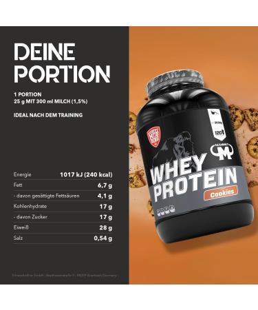 Buy Whey Protein Cookies 3000g - Delicious 3kg Protein Powder for Muscle Gain - Fast International Shipping - Buy Online on GoSupps.com