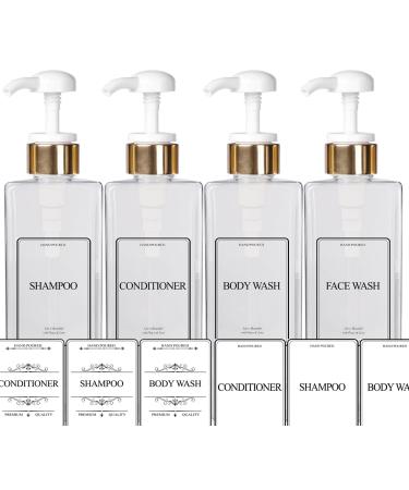 Square Shampoo Conditioner Shower Pump