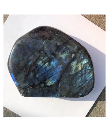Natural Crystal Rough 850-1000g Natural Crystal Labradorite Quartz Irregular Stone Decorative for Furnishing Articles