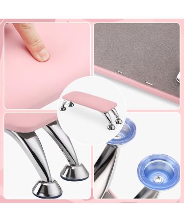 Noverlife Pink Nail Arm Rest - Professional Non-Slip Hand & Arm Cushion for Manicure - Microfiber Leather Stand for Nail Tech Use - Buy Online on GoSupps.com