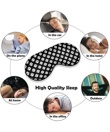 Adjustable Animal Dog Paw Prints Sleep Mask for Women - Comfortable Sleeping Eye Shades with Elastic Strap - Buy Online on GoSupps.com