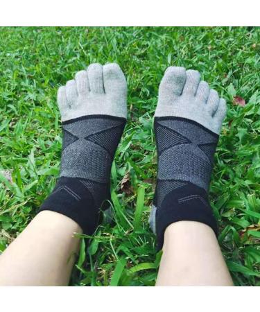 Meaiguo Women's Cotton Toe Socks - No Show Five Finger Socks for Running (Black, 3 Pairs) - Buy Online on GoSupps.com