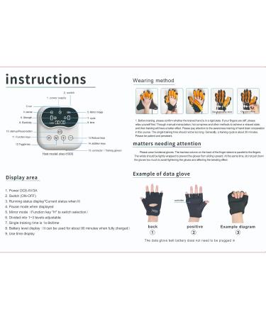 Electric Rehabilitation Robot Gloves Finger Straightening Brace Guard Finger Training Device Rehabilitation Robot Gloves for Stroke Hemiplegia Patients Right hand - Buy Online on GoSupps.com