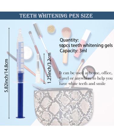 Professional Teeth Whitening Gel Refills - 10Pcs x 3ML - Fast Results for Sensitive Teeth - Whitening Gel Pens with Visible Effect - Buy Online on GoSupps.com