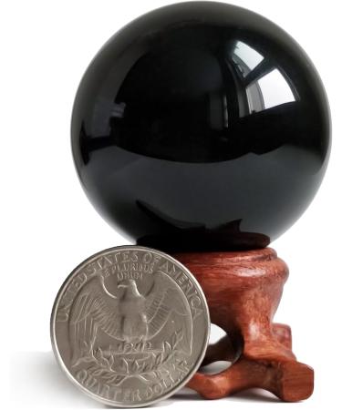 Mina Heal Black Obsidian Crystal Ball - 45mm for Feng Shui Meditation Crystal Healing & Home Decor - Buy Online on GoSupps.com