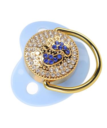 Bling Baby Pacifier - Soft Silicone Antistatic Skin-Friendly Design for 6-18 Months (Blue) - Buy Online on GoSupps.com