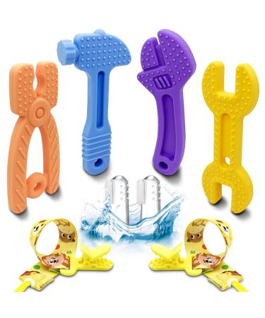 Teething Toys for Babies 6-12 Months  Silicone Baby Teething Toys  Baby Teether  Baby Teethers 0-6 Months  Baby Chew Toys  Soothe Babies Sore Gums  Novel Baby Boy Toys