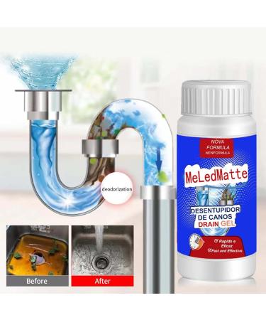 Meledmatte Toilet Drain Cleaner Powerful Pipe Dredging Agent Unblock Clogged Drains Powerful Sink and Drain Cleaner Pipeline Dredging Agent for Kitchen Toilet Pipeline Quick Cleaning Tool (3) - Buy Online on GoSupps.com