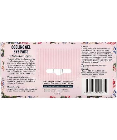 Cooling Gel Eye Pads by The Vintage Cosmetic Co. - Refresh & Revive Your Eyes - Buy Online on GoSupps.com
