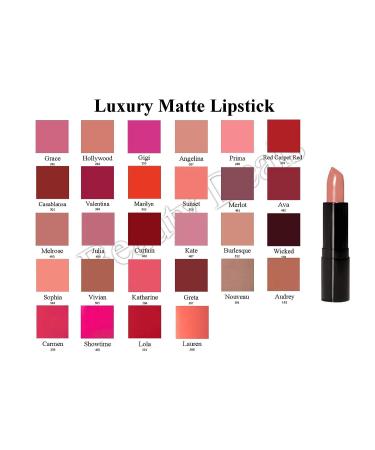 Beauty Deals Luxury Matte Lipstick - Hydrated Creamy Formula (Angelina) - Buy Online on GoSupps.com