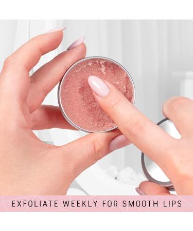 Nir Beauty Lip Care Set - Strawberry Lip Scrub Exfoliator Natural Lip Balm Pro Lip Brush with Gift Bag and Guide Pink - Lip Care Kit - Buy Online on GoSupps.com