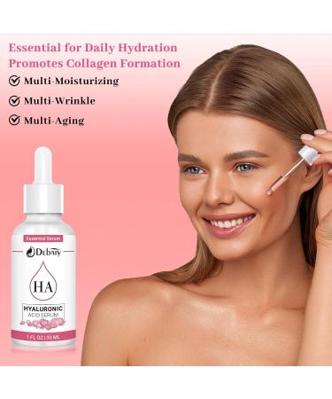 Buy DEBAIY 3 Pack Rose Hyaluronic Acid Serum - Moisturizing Anti-Aging Face Serum (1fl.oz | 30ml) - Best International Shipping - Buy Online on GoSupps.com