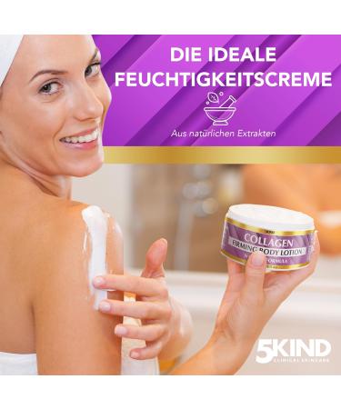 5Kind Collagen Tightening Moisturizer 200ml Professional Anti-Cellulite Cream for Tight Smooth Skin Luxurious Natural Formula - Buy Online on GoSupps.com