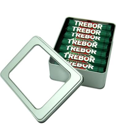 Trebor Extra Strong Mints in a Tin x 14 Tubes x 14 x 42g Tubes Bundle with Silver Refillable Window Lid Tin - Buy Online on GoSupps.com