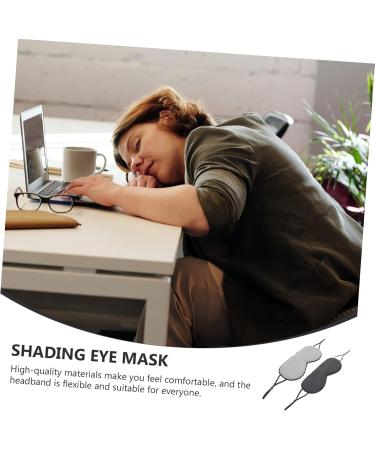 FRCOLOR Sleep Mask Set - 2pcs Silk Eye Covers & Pajama Blindfold for Travel | Comfortable Eye Patches & Blackout Stickers - Buy Online on GoSupps.com