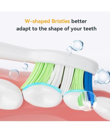 JTF Sonic Smart Toothbrush Genuine Standard Brush Heads 3 Pack White P200 - Buy Now! - Buy Online on GoSupps.com