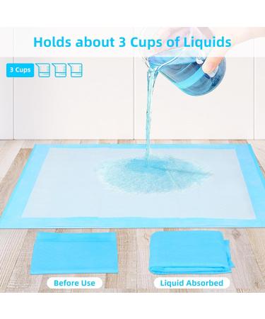 Super Absorbent Waterproof Dog Training Pads - 100 Count Extra Small 28 x 30 Hausbreaking Pet Pads - Ideal for Puppies - Blue XL 71x76cm - Buy Online on GoSupps.com