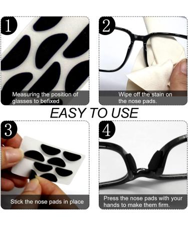 Blmhtwo 80 Pair Self-Adhesive D-Shape Anti-Slip Nose Pads for Glasses - Soft & Convenient for Sunglasses & Full-Edged Glasses - International Shipping Available - Buy Online on GoSupps.com