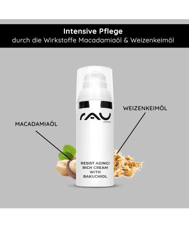  RAU Cosmetics RAU Cosmetics Bakuchiol Anti-Ageing Day Cream with Bakuchiol 50 ml - Buy Online on GoSupps.com