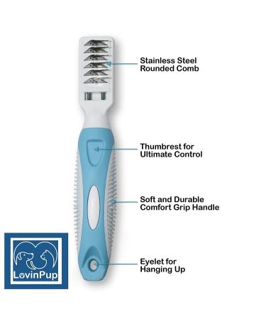 Revolutionary LovinPup Pet Mat Remover for Gentle Mat Removal and Gentle Hair Straightening for Dogs & Cats- Ideal for Sensitive Skin! - Buy Online on GoSupps.com