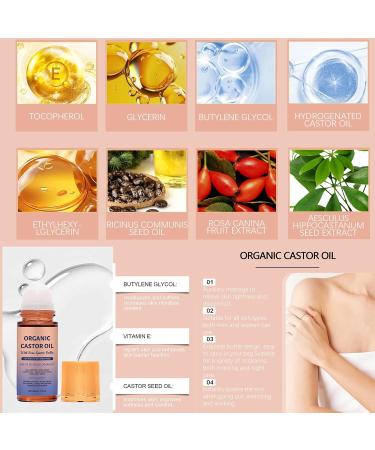 IDEA WIN Organic Castor Oil with Roller 1.7FL.OZ Roll-On Moisturizer for Face & Body Nourishing Castor Oil with Vitamin E Travel-Friendly Skincare for Men & Women (1) - Buy Online on GoSupps.com