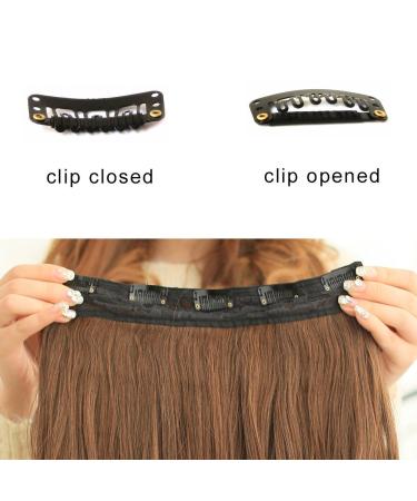 REECHO 20 Curly Wave Clips in Synthetic Hair Extensions 20 Inch - Black Brown - 1-Pack (5 Clips, 4.5 Oz - Buy Online on GoSupps.com