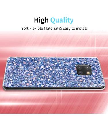 OKZone Compatible Mate 20 Case with HD Screen Protector Bling Glitter Design Soft Gel TPU Silicone Skin Cover Anti-scratch Protective Case for Huawei Mate 20 (Blue) Huawei Mate 20 Blue - Buy Online on GoSupps.com