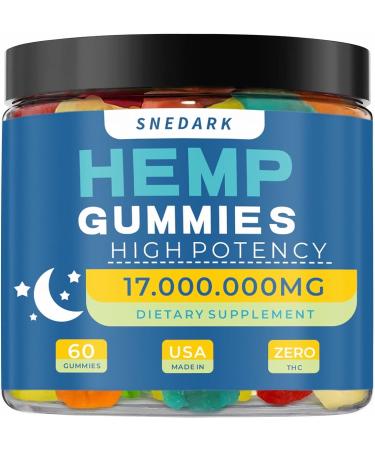 SNEDARK Hemp Gummies Advanced Extra Strength- High Potency Natural Hemp Oil Extract Gummy, Great for Peace & Relaxation,Naturals Fruit Flavors,Made in USA - Buy Online on GoSupps.com