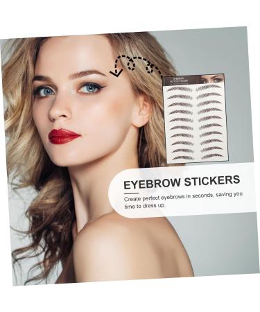 Beavorty 72 Sheets Waterproof Eyebrow Stickers Authentic Eyebrows Stickers Eyebrow Stencils Eyebrow Trimming - Buy Online on GoSupps.com
