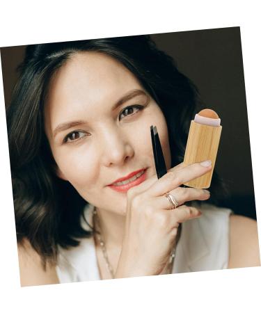 Oil Absorbing Roller Ball Makeup Brush | Small Foundation & Blush Brush for Women | Travel-Friendly Liquid Makeup Applicator - Buy Online on GoSupps.com
