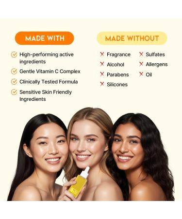 Korean Vitamin C Serum for Brightening and Glowing Skin with Ascorbic Acid & Vitamin Tree Water Facial Serum 1.69 Fl Oz - Buy Online on GoSupps.com