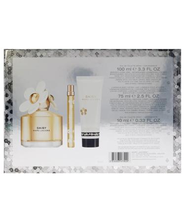 Marc Jacobs Daisy for Women - 3 Pc Gift Set 3.3oz EDT Spray 0.33oz EDT Spray 2.5oz Body Lotion 2.04 Ounce (Pack of 3) - Buy Online on GoSupps.com