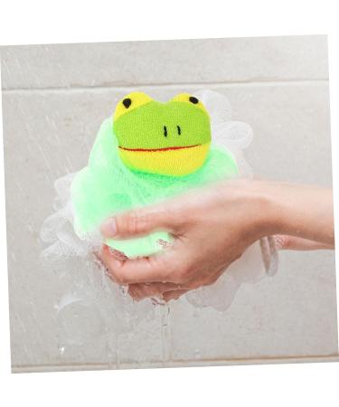Hemoton Kids Bath Ball - 2pcs Exfoliating Bath Sponge & Loofah Puff | Cartoon Design Shower Wash Ball for Children - Buy Online on GoSupps.com