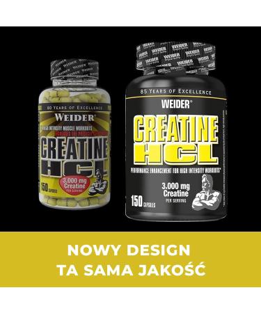 Weider Creatine HCL - 150 Capsules - Buy Online on GoSupps.com