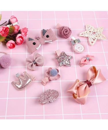 36PCS Baby Hair Clips for Girls | Hair Barrettes & Ties for Toddlers | Kids Accessories for Birthday & Christmas Gift - Buy Online on GoSupps.com