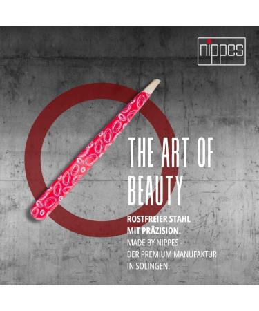 Nippes KOSMOS cosmetic tweezers in pink bevelled tip stainless steel colourful lacquered 9 cm long fine tweezers tear off eyebrow tweezers - Buy Online on GoSupps.com