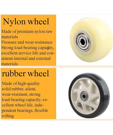 Wheelchair Accessories Front Wheel(124mm) Double Bearing Waterproof/Anti-Slip+ Wear-Resistant/Silent with Anti-loosening Screws for Wheels with Wheel Diameter 124mm 1pcs Black 1pcs Black - Buy Online on GoSupps.com