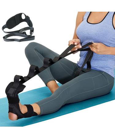ImproveFit Calf & Foot Stretcher for Plantar Fasciitis - Stretching Hamstring, Heel, Achilles Tendonitis & Foot Drop - Release Tension in Leg Ligament - One Size Fits All