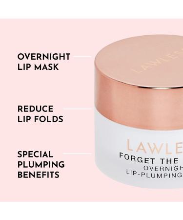 LAWLESS Forget the Filler Lip Mask - Cherry Vanilla | Premium Overnight Lip Plumping Treatment | Hydrate & Smooth Lips | Natural Ingredients - 0.28 oz - Buy Online on GoSupps.com