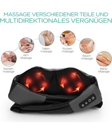 VOYOR-HEALTH Neck Massager with Heat - 4D Shiatsu Massage Device for Neck Shoulder Back & Full Body Pain Relief - PJ100 - Buy Online on GoSupps.com