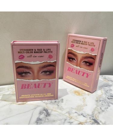 Makeup Book Palette 55 Colors Long Lasting Blush Highlighter Bronzer Party wedding holiday gift for women girls versatile makeup for dating shopping work use - Buy Online on GoSupps.com