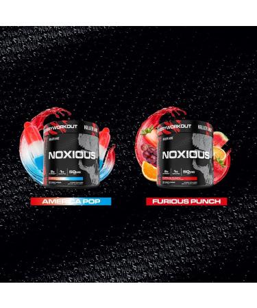 Noxious Extreme Nitric Oxide Booster | Pre-Workout Powder for Endurance & Muscle Building | 30 Servings (America Pop) - International Shipping Available - Buy Online on GoSupps.com