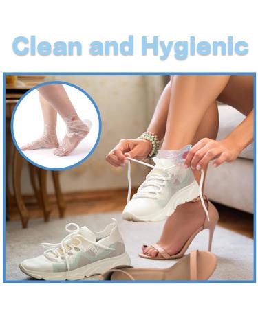 100pcs Clear Plastic Disposable Booties for Paraffin Bath & Spa Wax Treatment - Buy Online on GoSupps.com