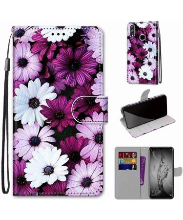 Miagon Full Body Wallet Case for Huawei P Smart 2019 Colorful Pattern Design PU Leather Flip Cover with Magnetic Closure Stand Card Slot Purple Flower Huawei P Smart 2019 Purple Flower - Buy Online on GoSupps.com