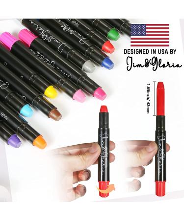 Jim&Gloria Dustless Hair Chalk: Temporary Color Dye for Teens - Halloween & Birthday Gift Ideas for 12-14 Year Old Girls - Buy Online on GoSupps.com