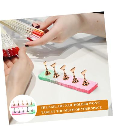 minkissy 3 Sets Artificial Nails Display Holder Fake Nails Display Holder Fake Nail Tips Training Nail Stands Nail Holder for Painting Nails Crystal Stand Acrylic With Base - Buy Online on GoSupps.com